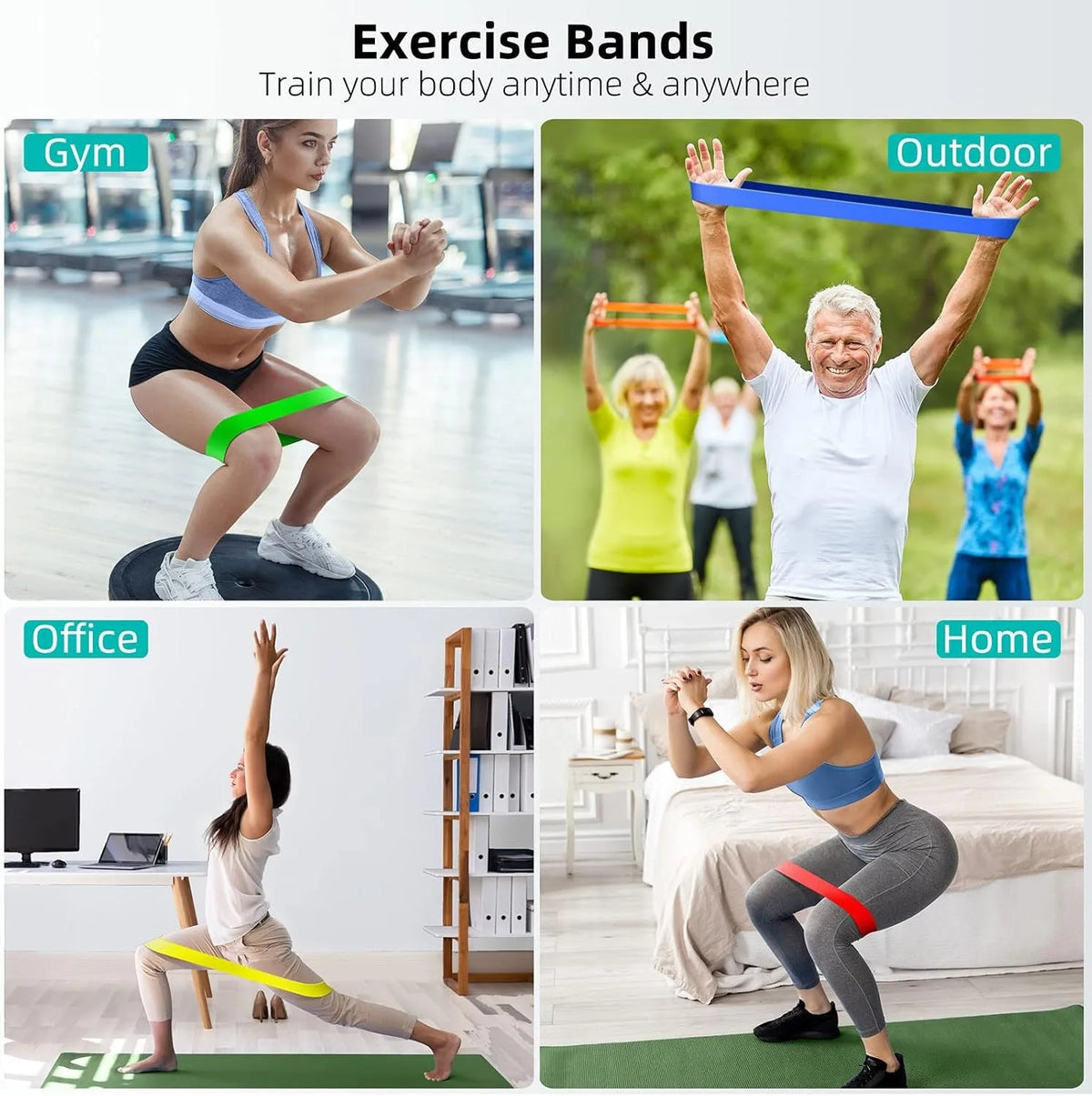 Set Elastici Fitness di Resistenza – Allenamento e Yoga