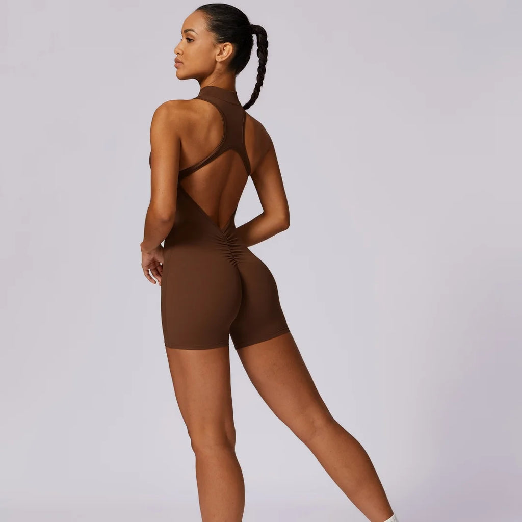 Tuta Sportiva Donna Backless – Fitness e Yoga